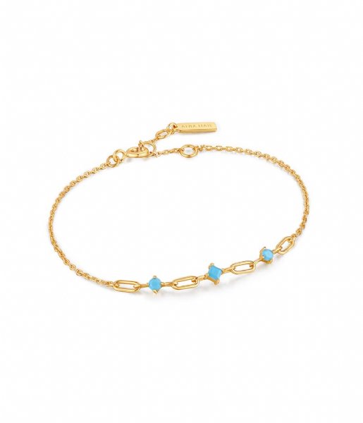 Ania Haie Armband Turquoise Link Bracelet Gold